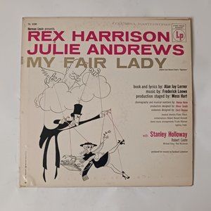 Vintage My Fair Lady vinyl record, 1956 original record, Julie Andrews